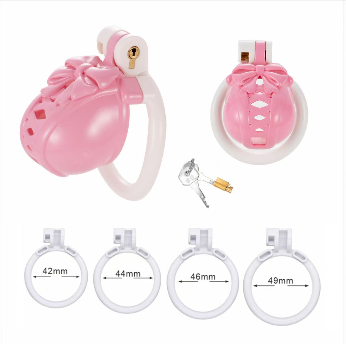 Pink-weißes Set ohne Haltegurt