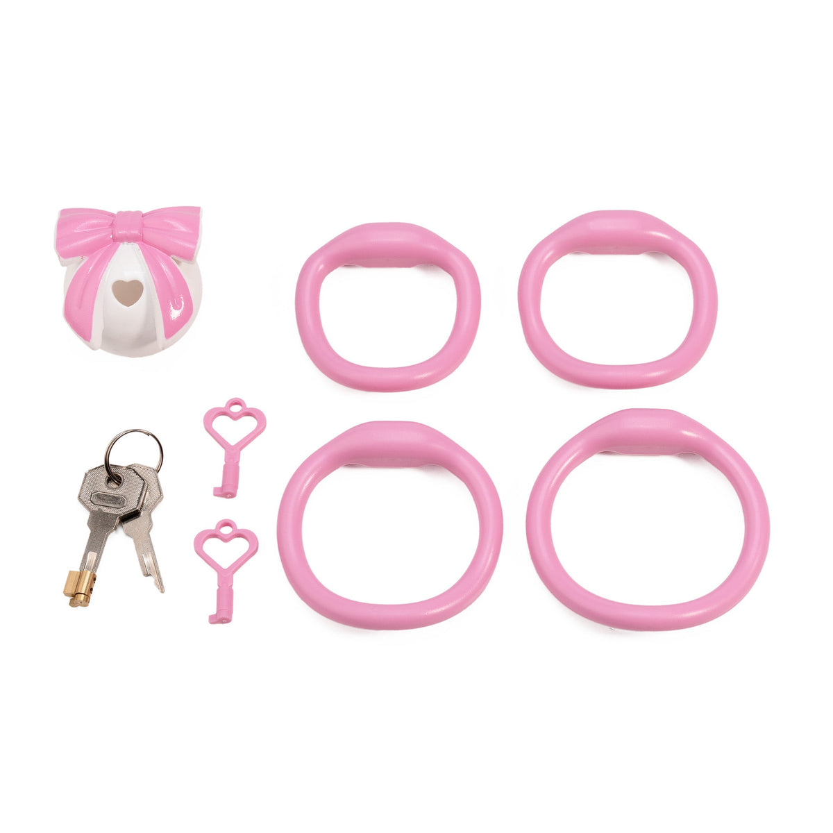 Set mit vier pinken Ringen