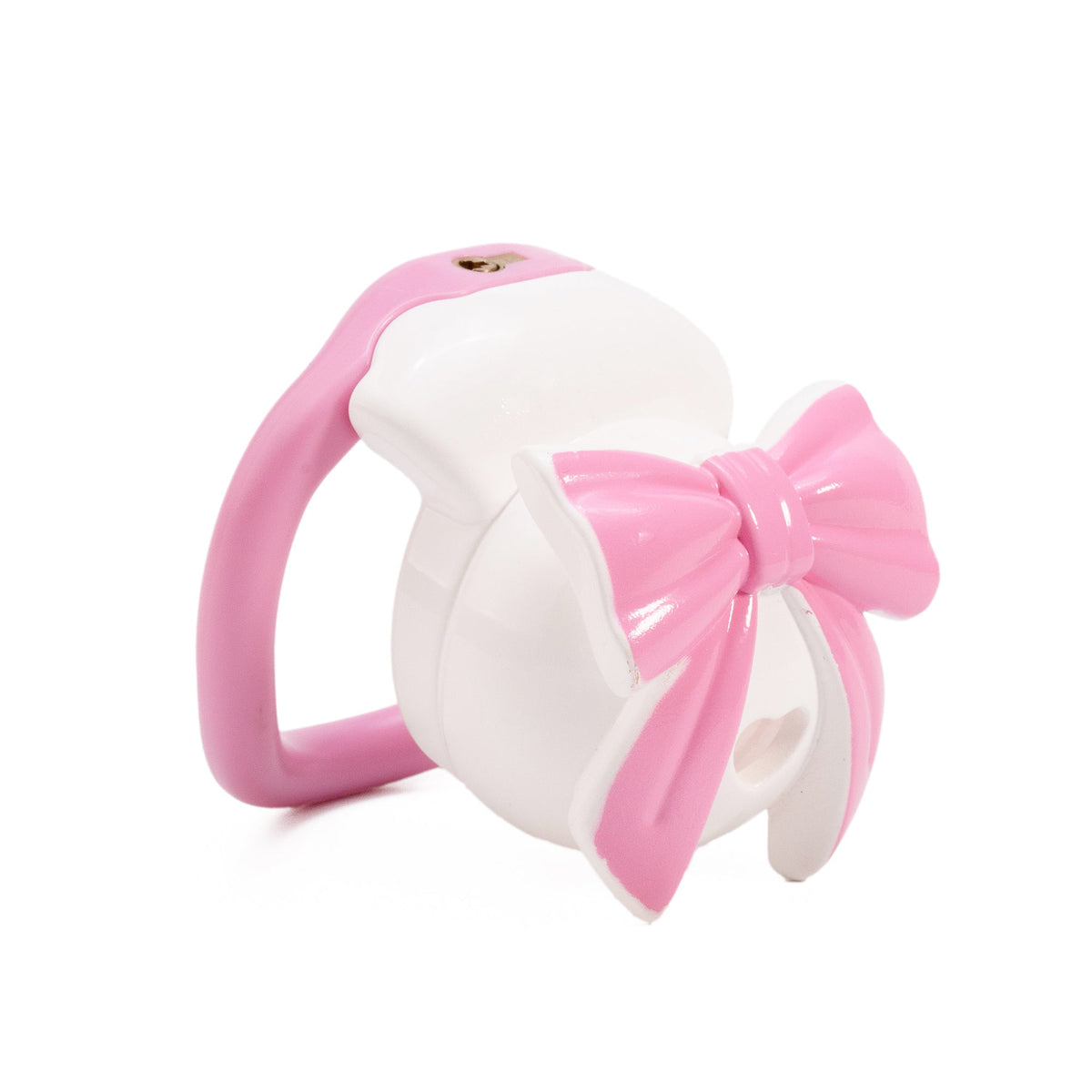 Pinker Ring mit weißer Front
