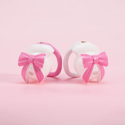 Weiße und pinke Ringausführung
