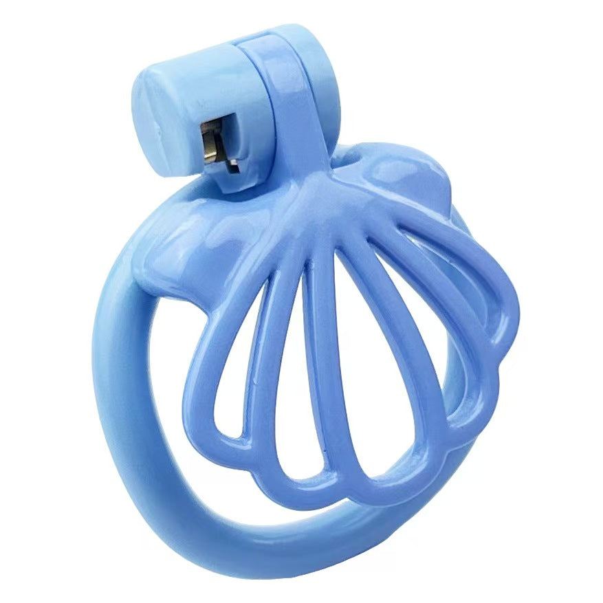 Blaue Muschelfront schräg
