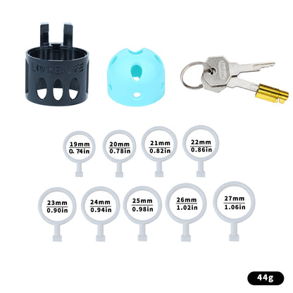 Blau-schwarzes Set ohne Gurt