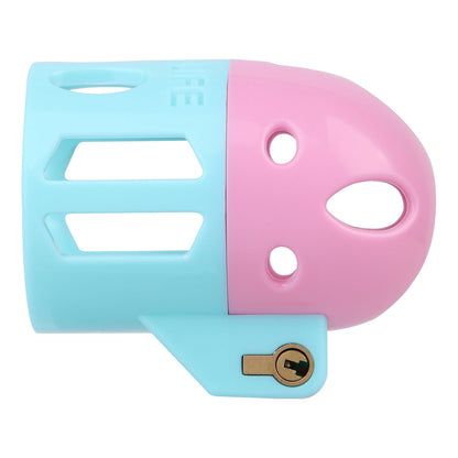 Pink-blaue Hülle seitlich