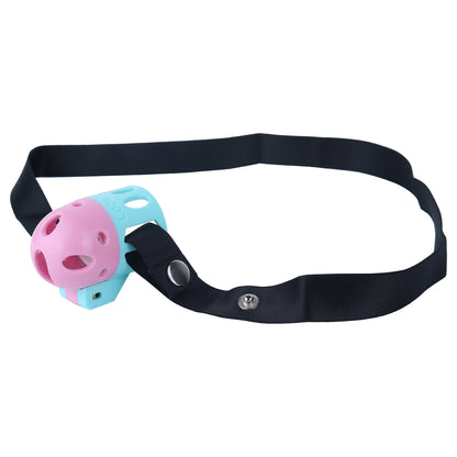 Pink-blaues Modell mit Haltegurt