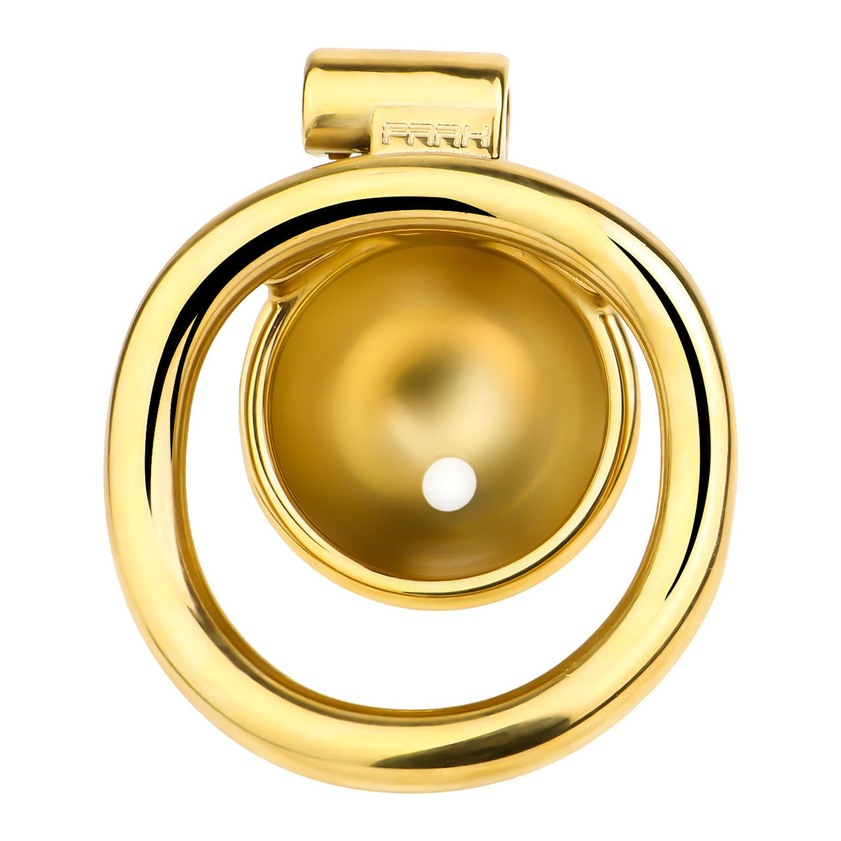 Innenseite der goldfarbenen Kappe