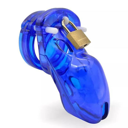 Blauer CB-3000 mit Vorhängeschloss