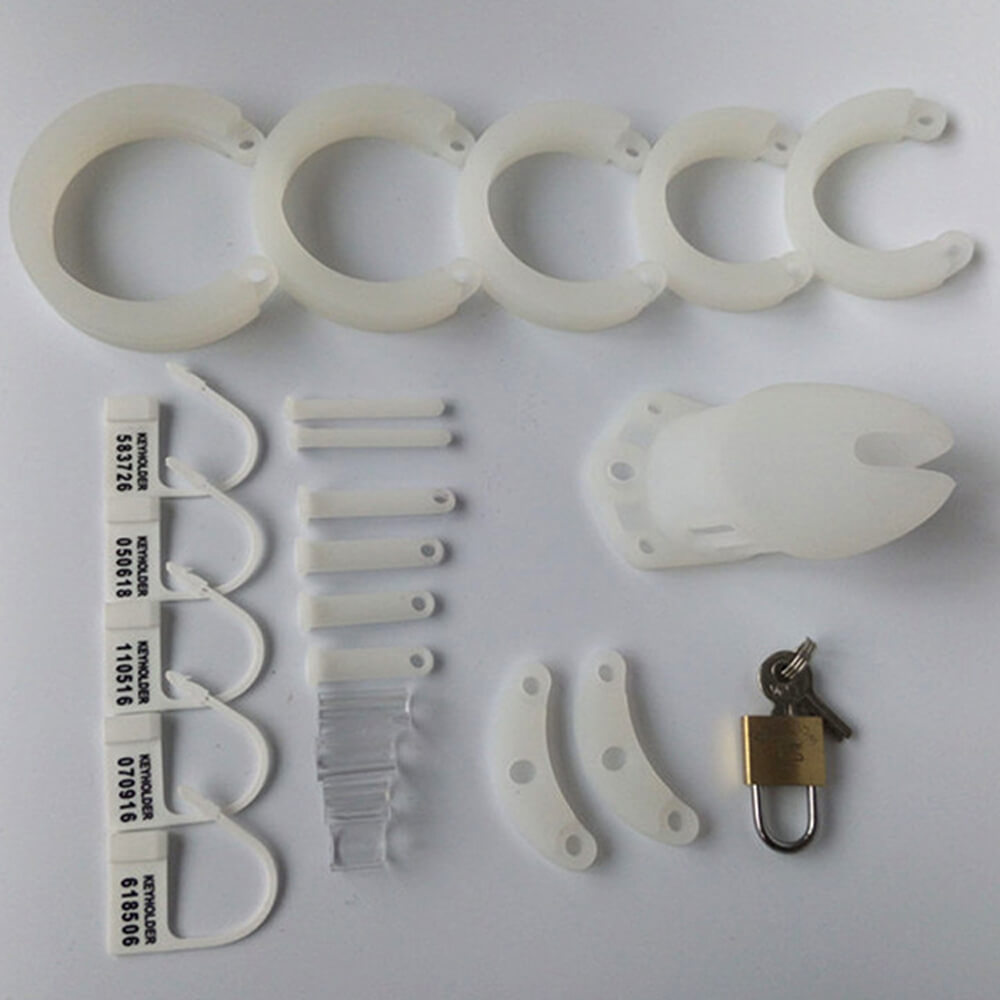 Weißes CB6000S-Set mit fünf Basisringen und Zubehör
