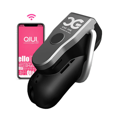 QIUI Cellmate 2 mit Smartphone und App-Darstellung