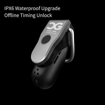 Produktgrafik mit Angaben zu IPX6 und zeitgesteuerter Entriegelung