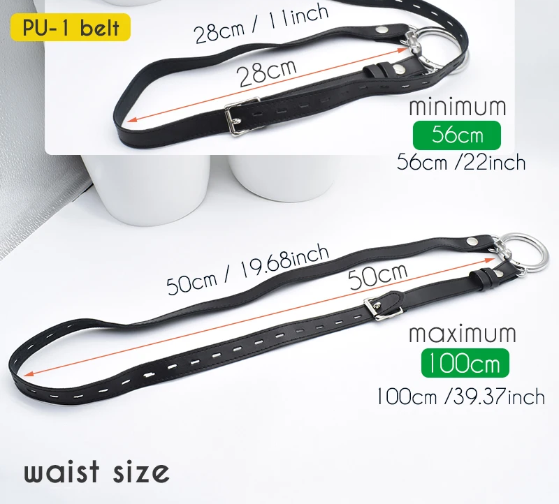 Taillenbereich des optionalen PU-1-Haltegurts