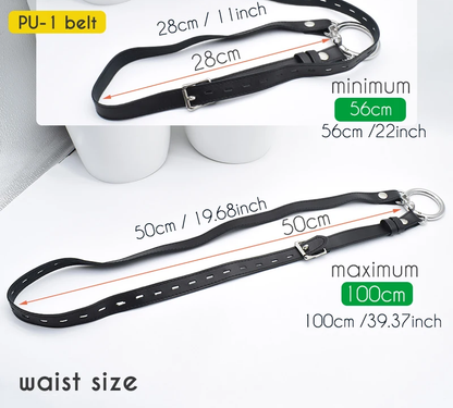 Taillenbereich des optionalen PU-1-Haltegurts