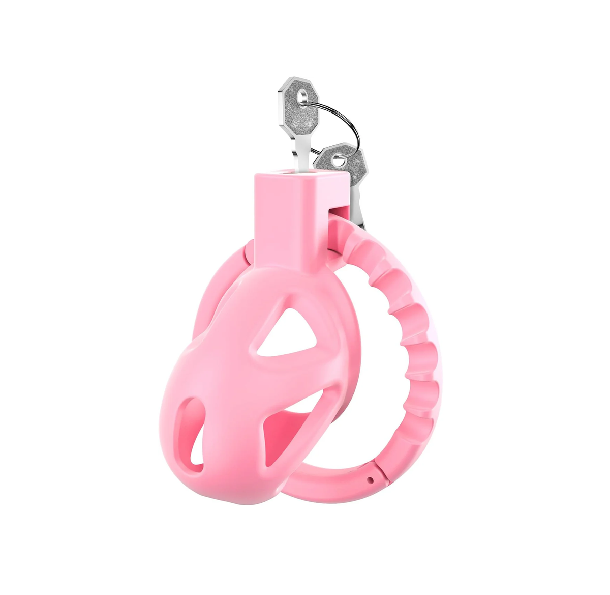 Pinker Käfig mit verstellbarem Ring