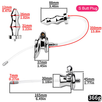 Maße und Gewicht des Sets mit Plug S