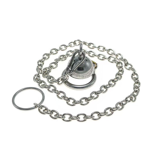 Edelstahlkappe mit Kette und Endring