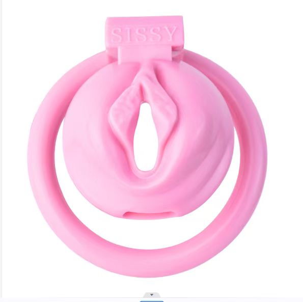 Pinker Clit-Käfig in Frontansicht
