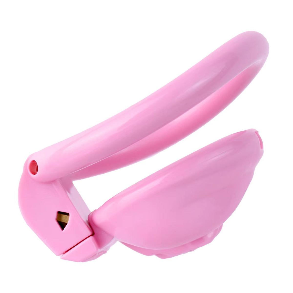 Pinker Käfig mit Basisring in Seitenansicht