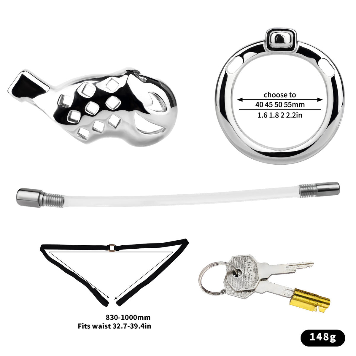Langes Set mit Schlauch und Gurt