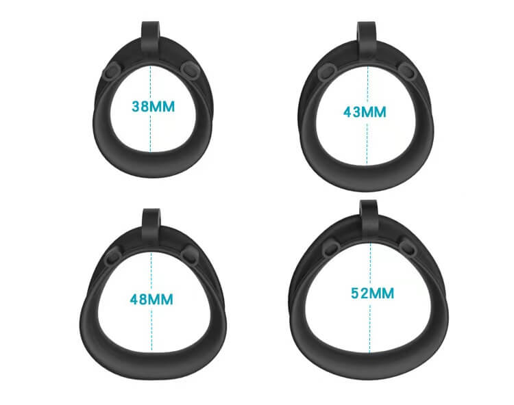 Vier Python-Basisringe in 38, 43, 48 und 52 mm