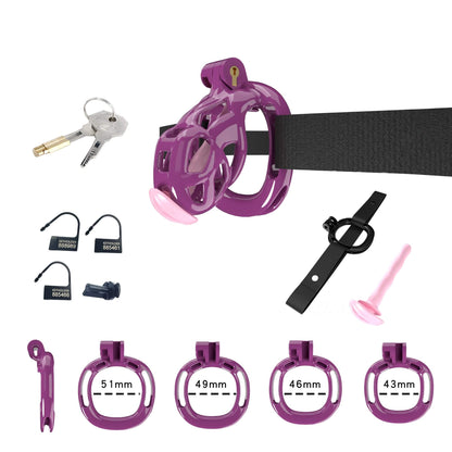 Längeres violettes Set mit Zubehör