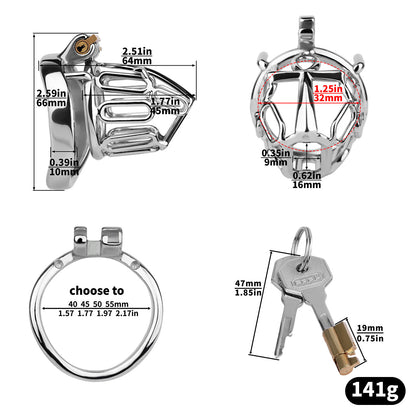 Maße des Basis-Sets mit rundem Ring