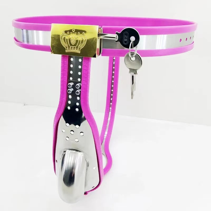 Pinker großer Gürtel von vorne