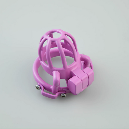 Pinker Ring mit Schlossgehäuse
