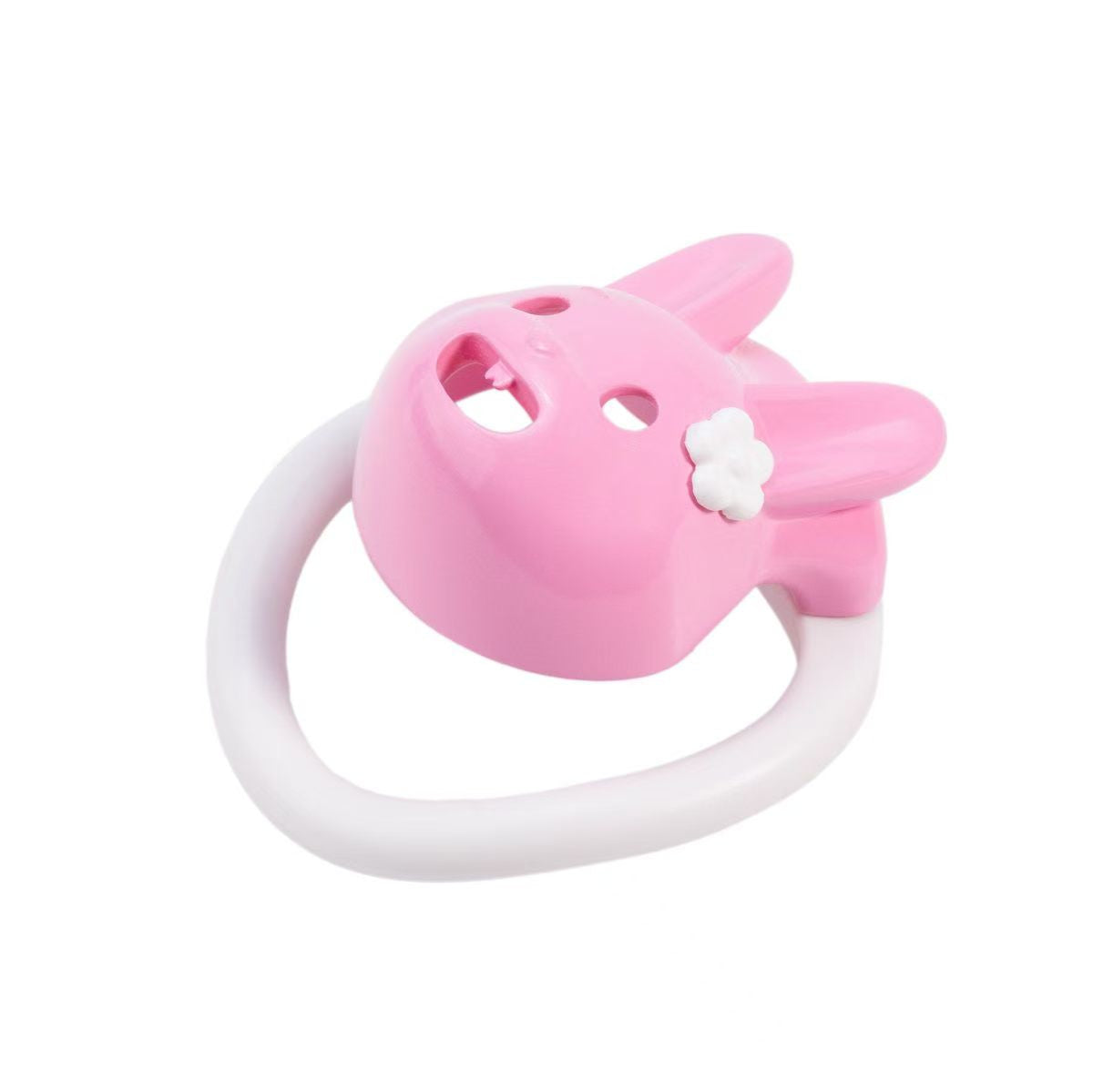 Pinke Hülle auf weißem Ring