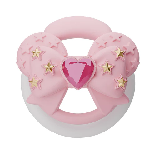 Pinke Schleifenfront mit Sternen