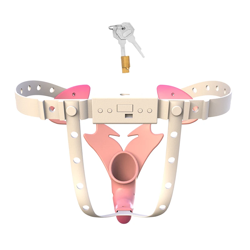 Pinker Gürtel von hinten mit Schlüsseln