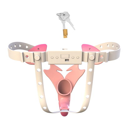 Pinker Gürtel von hinten mit Schlüsseln