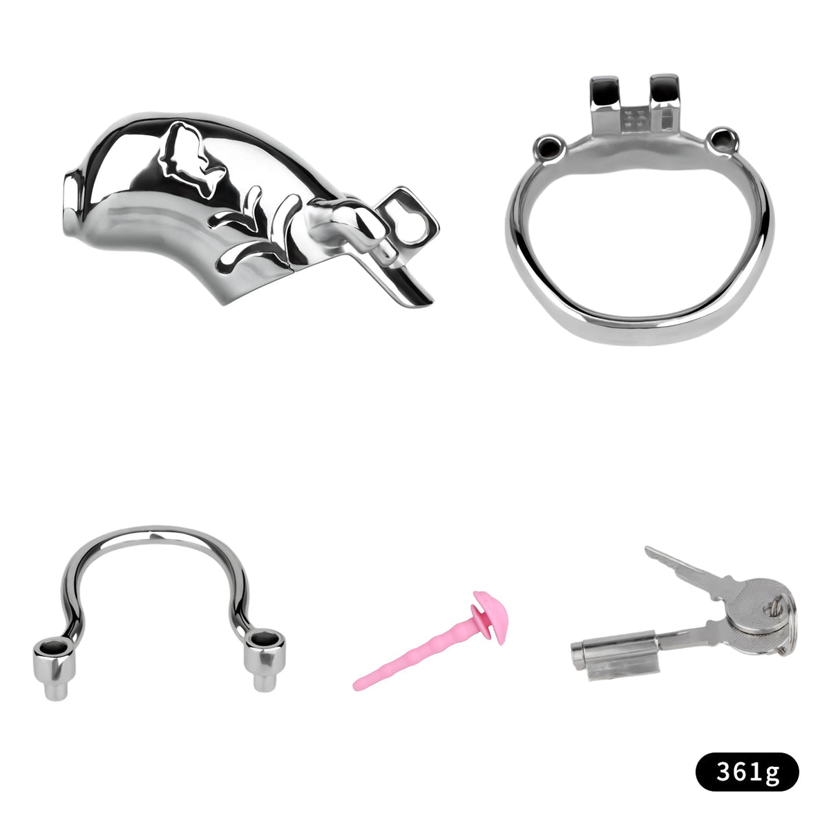 Set mit pinkem Einsatz ohne Gurt