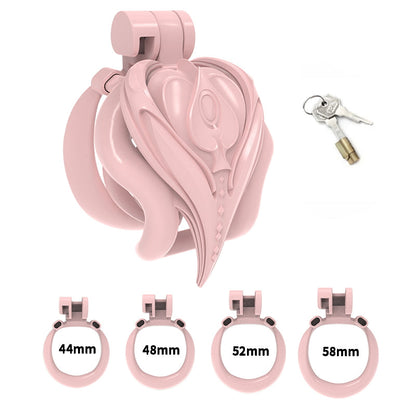 Pinkes Set mit vier Ringen
