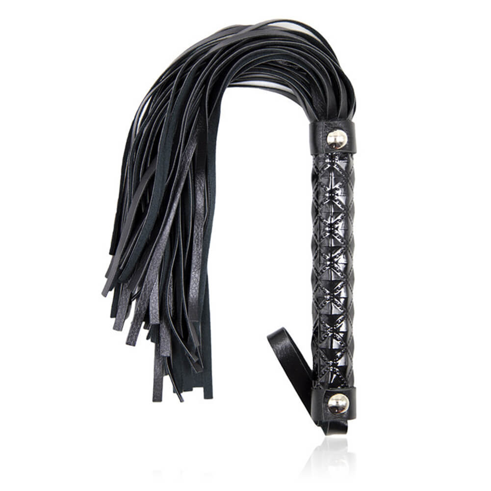 Flogger mit schwarzem gemusterten Griff