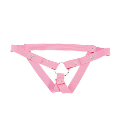 Pinke Hülle mit Haltegurt