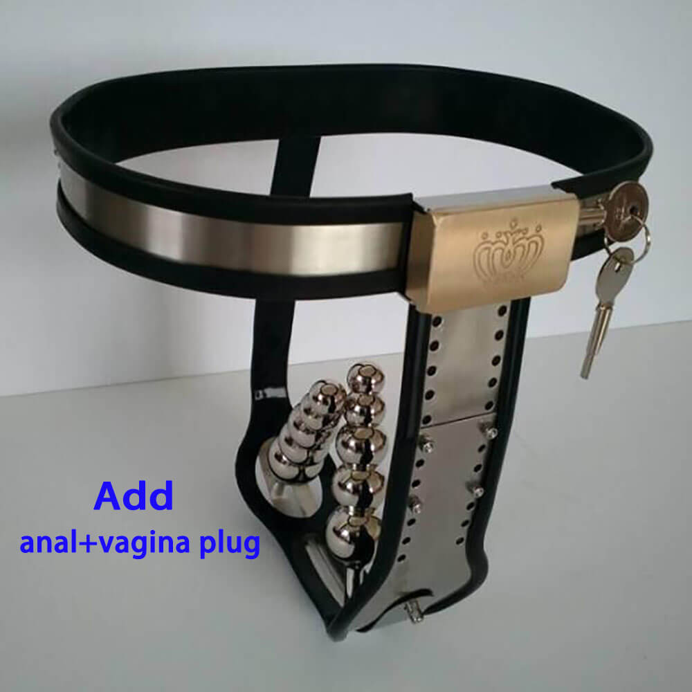 Gürtel mit Anal- und Vaginalplug