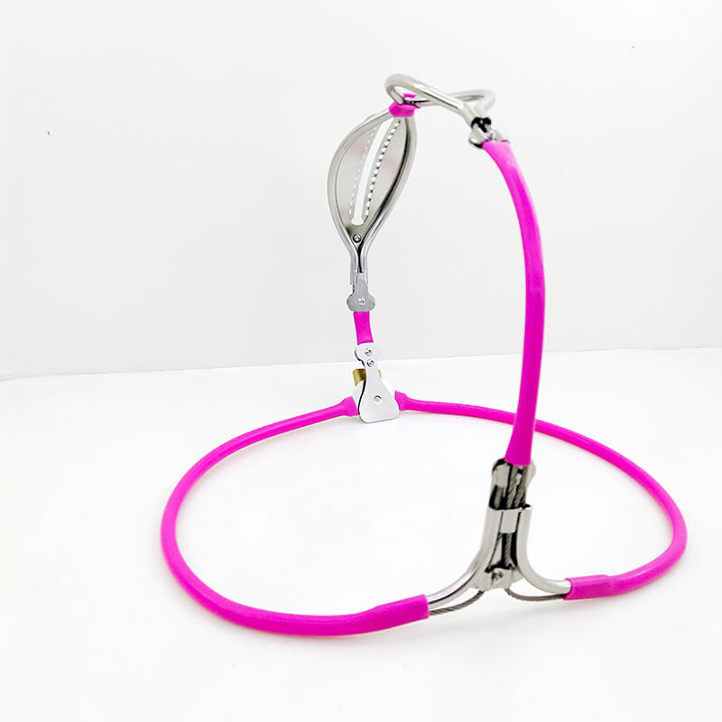 Pinker Gürtel von hinten
