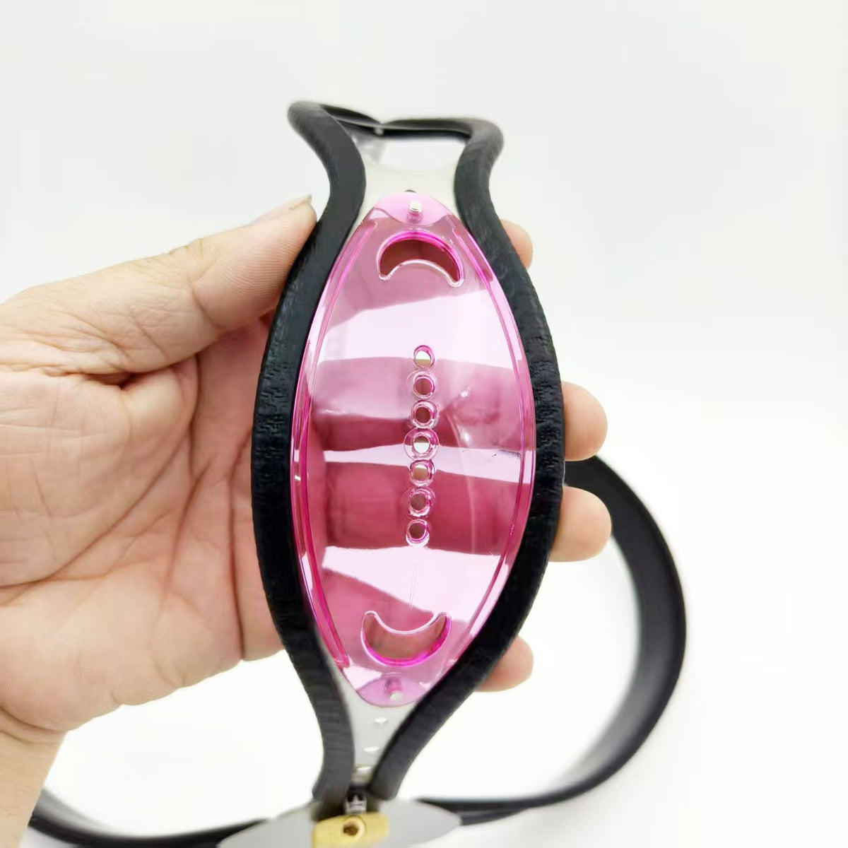Pinke transparente Front von innen