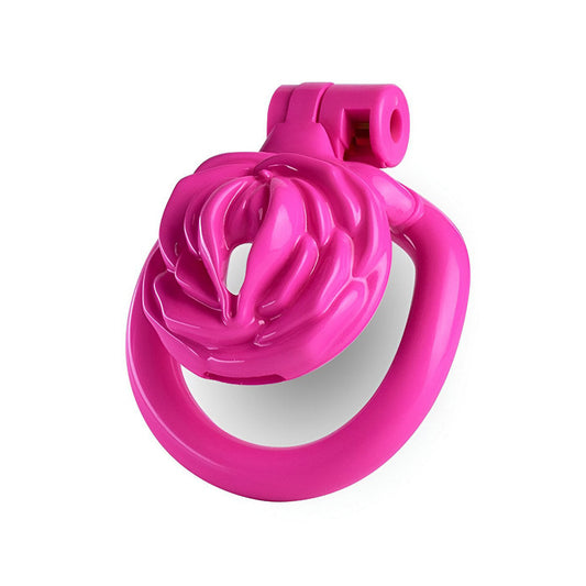 Pinker Käfig mit Rosenmotiv