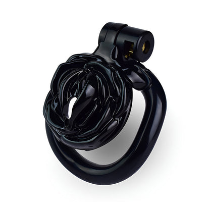Schwarze Rosenform mit Basisring