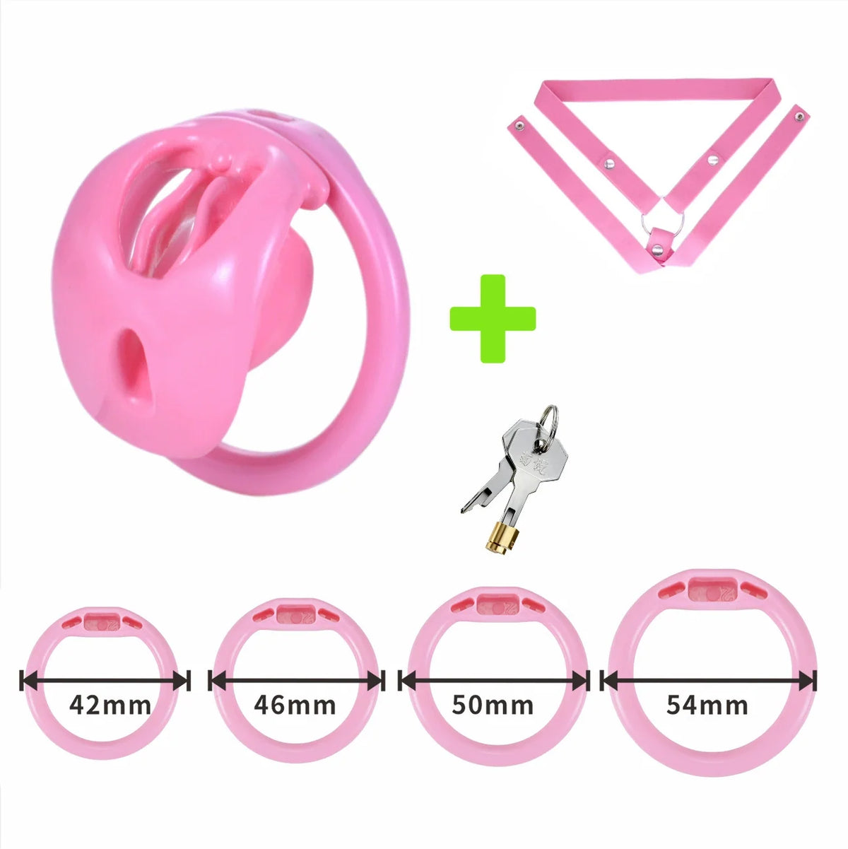 Pinkes Set mit Haltegurt