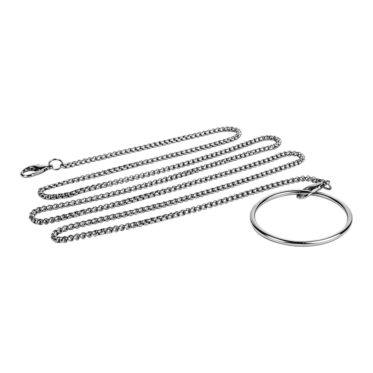 Kette und Griffring nebeneinander