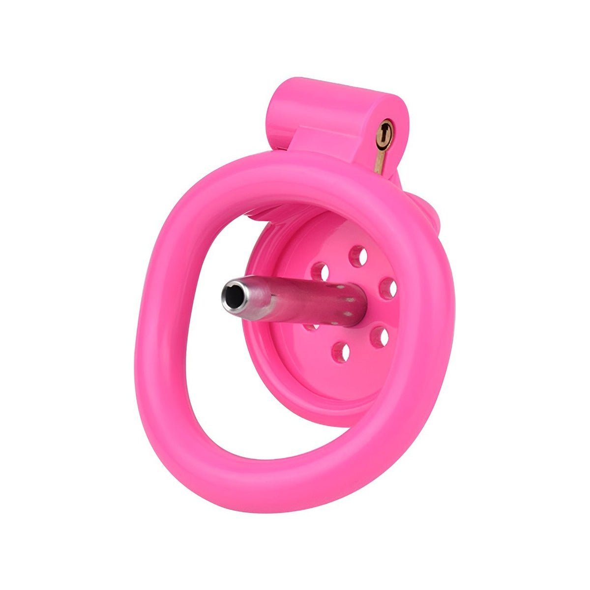 Innenseite des pinken Käfigs mit Metalleinsatz