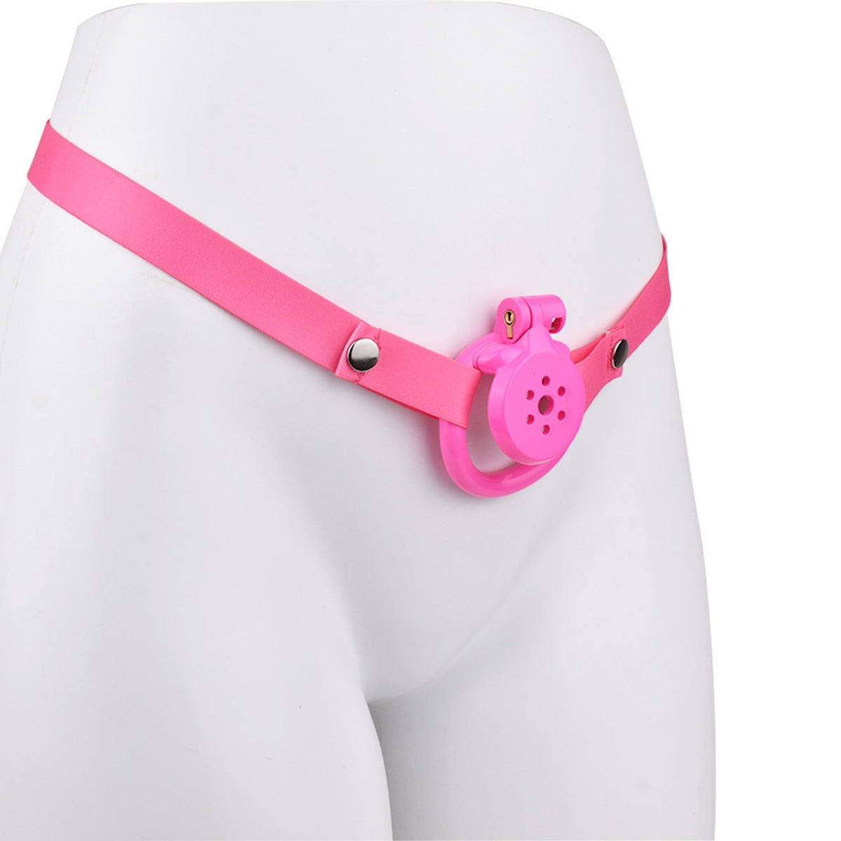 Pinker Käfig mit Haltegurt ohne Einsatz