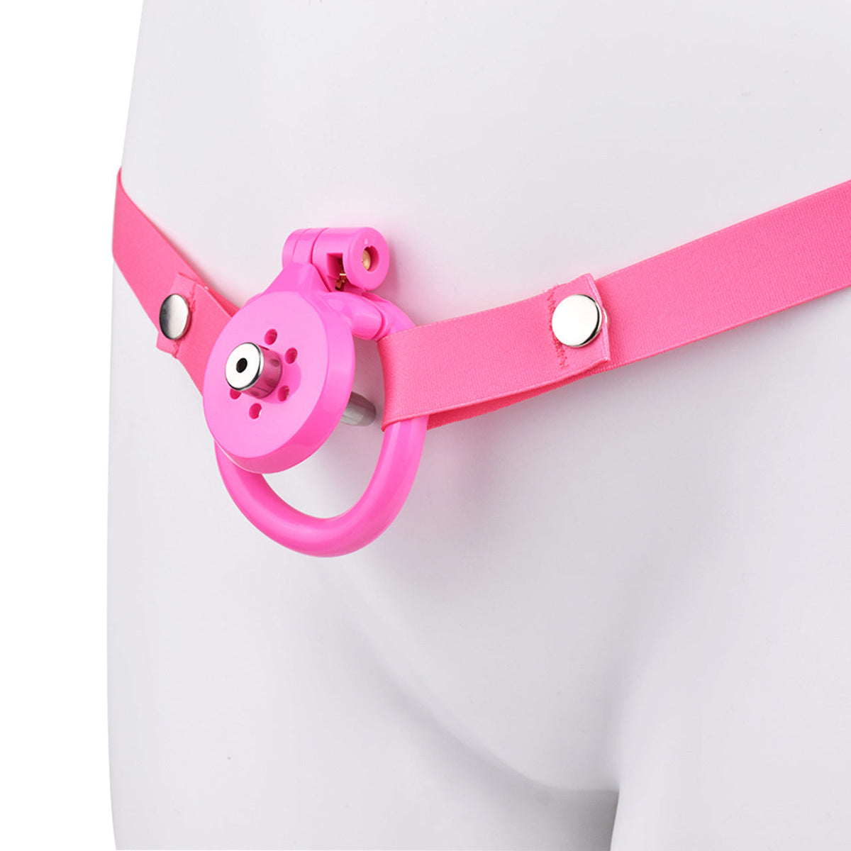 Pinker Käfig mit optionalem Haltegurt und Einsatz