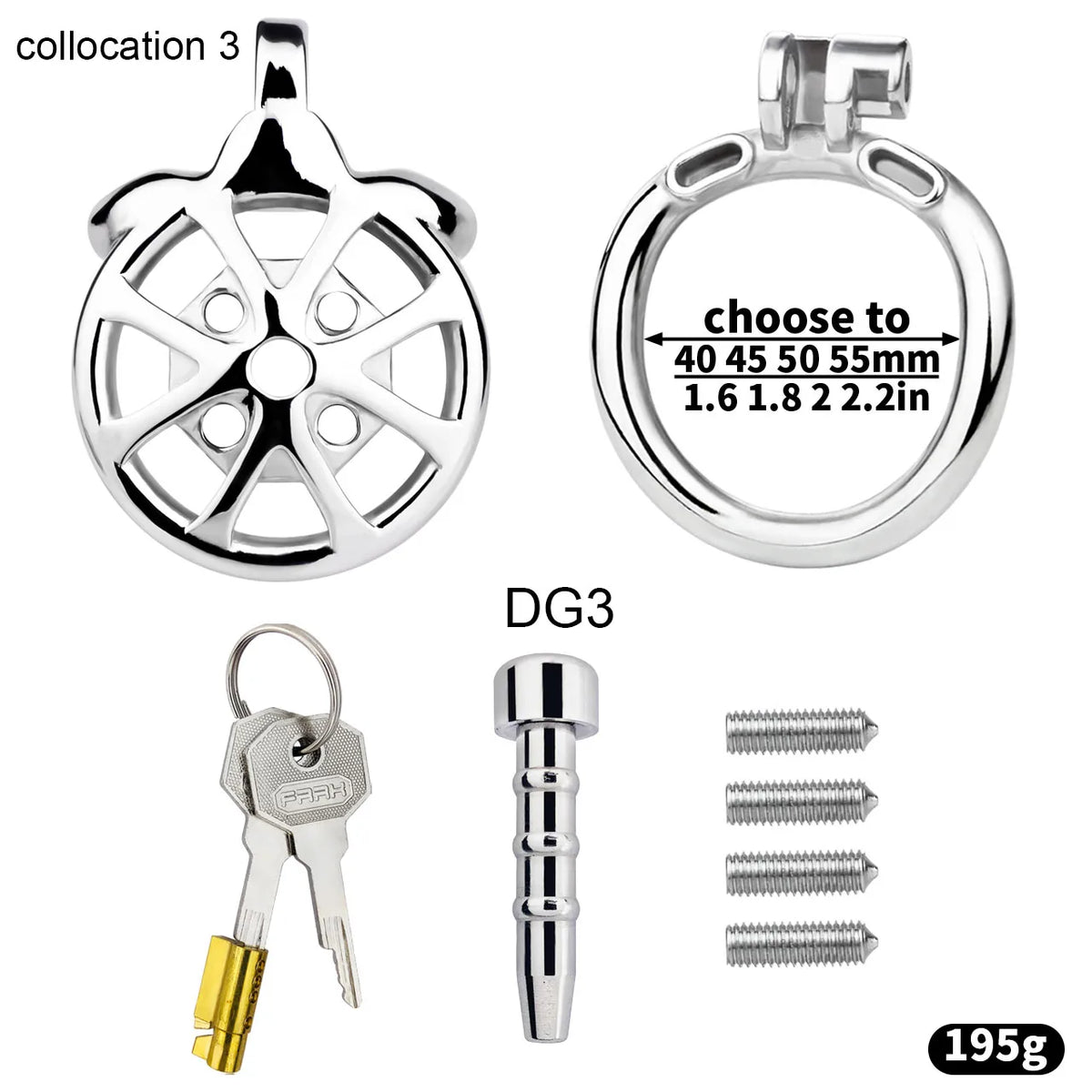 Set mit DG3-Metalleinsatz