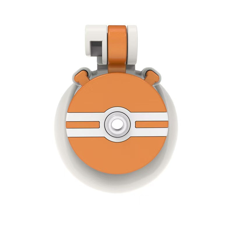 Orange-weiße Front auf weißem Ring