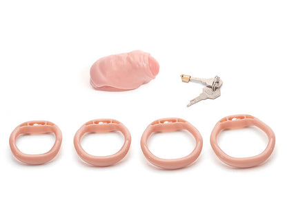 Hautfarbenes Set mit vier Ringen