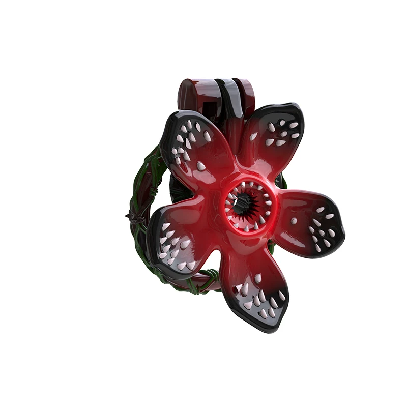 Rot-schwarze Blütenfront