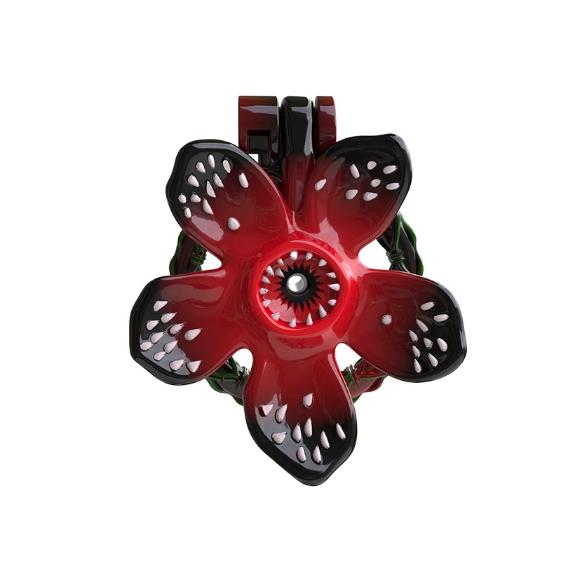 Rot-schwarze Blüte von vorne