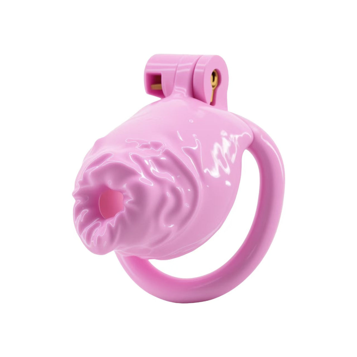 Pinke Faltenfront in Schrägansicht